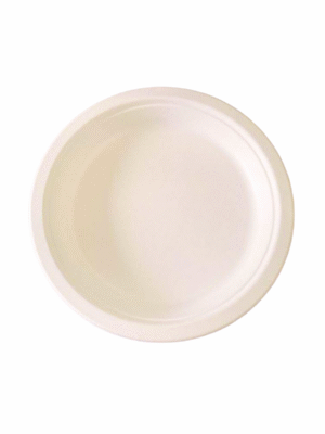 Econic 6" Round Plate | No Compartments 25 Pcs Pack
