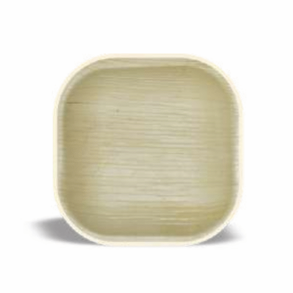 Econic Palm Leaf Square Plate 4"x4" (10cm x 10cm)