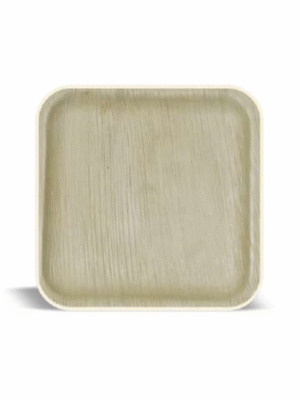 Econic Palm Leaf Square Plate 7"x7" (18cm x 18cm)