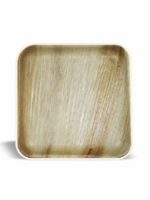 Econic Palm Leaf Square Plate 9"x9" (23cm x 23cm)