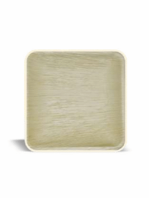 Econic Palm Leaf Square Plate 9.5"x9.5" (24cm x 24cm)