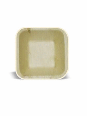 Econic Palm Leaf Square Bowl 4"x4" (10cm x 10cm) depth 30mm