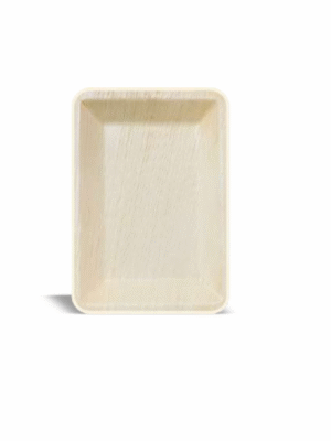 Econic Palm Leaf Rectangle Plate 7.5"x5.5" (19cm x 14cm)