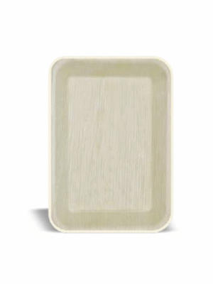 Econic Palm Leaf Rectangle Plate 10" x 7" (25cm x 18cm)