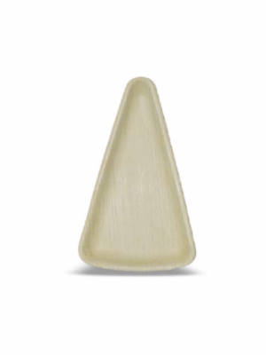 Econic Palm Leaf Triangle Shape (pizza Plate) 6"x3.5" (15cm x 9cm)