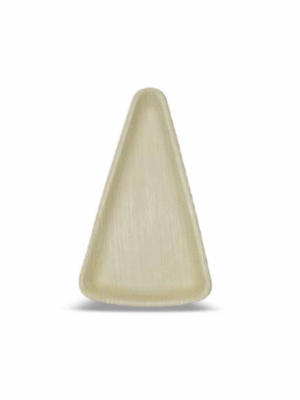 Econic Palm Leaf Triangle Shape (pizza Plate) 10"x6" (25cm x 15cm)