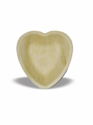 Econic Palm Leaf heart Shape Plate 6.5" (17cm)