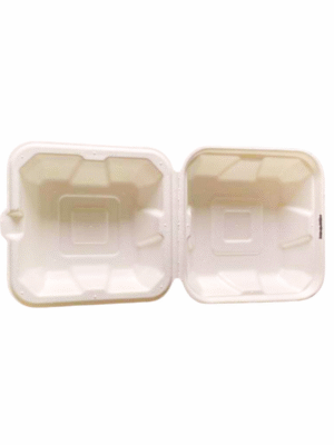 Econic 6 x 6 Clamshell Takeway Container | No Compartments  25 Pcs Pack