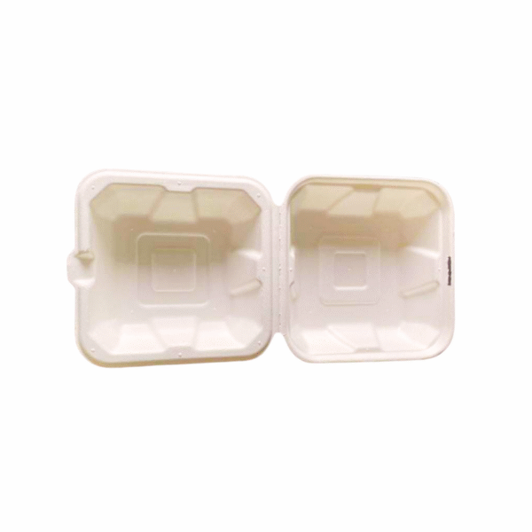 Econic 6 x 6 Clamshell Takeway Container | No Compartments  25 Pcs Pack